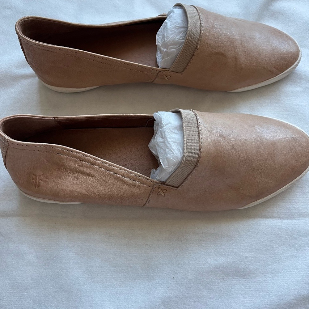 Frye Women's Light Brown “Melanie” Slip-On Loafers, Size 9, NEW/never worn